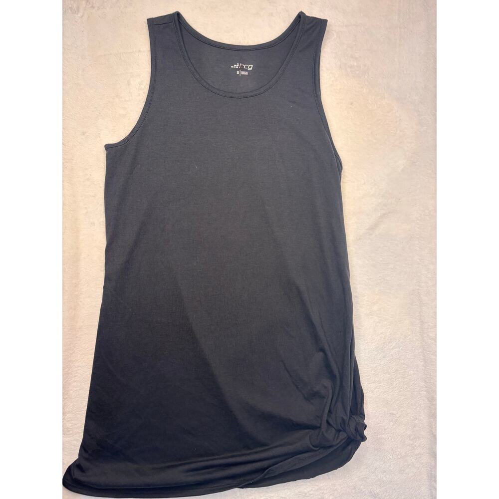 BCG Women’s Small Black Side Tie Tank Top NWOT - Picture 3 of 6